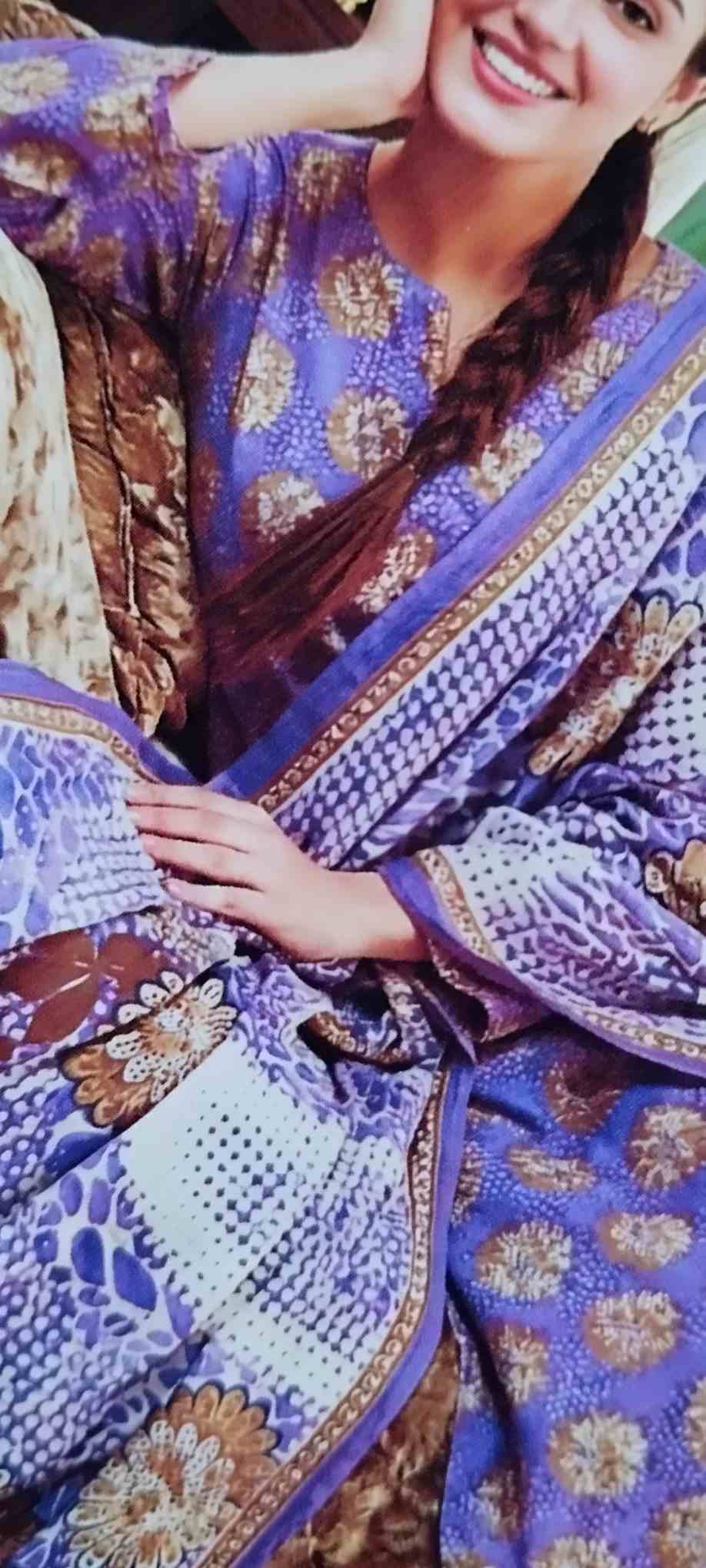 Allover Printed Lawn 3-Piece