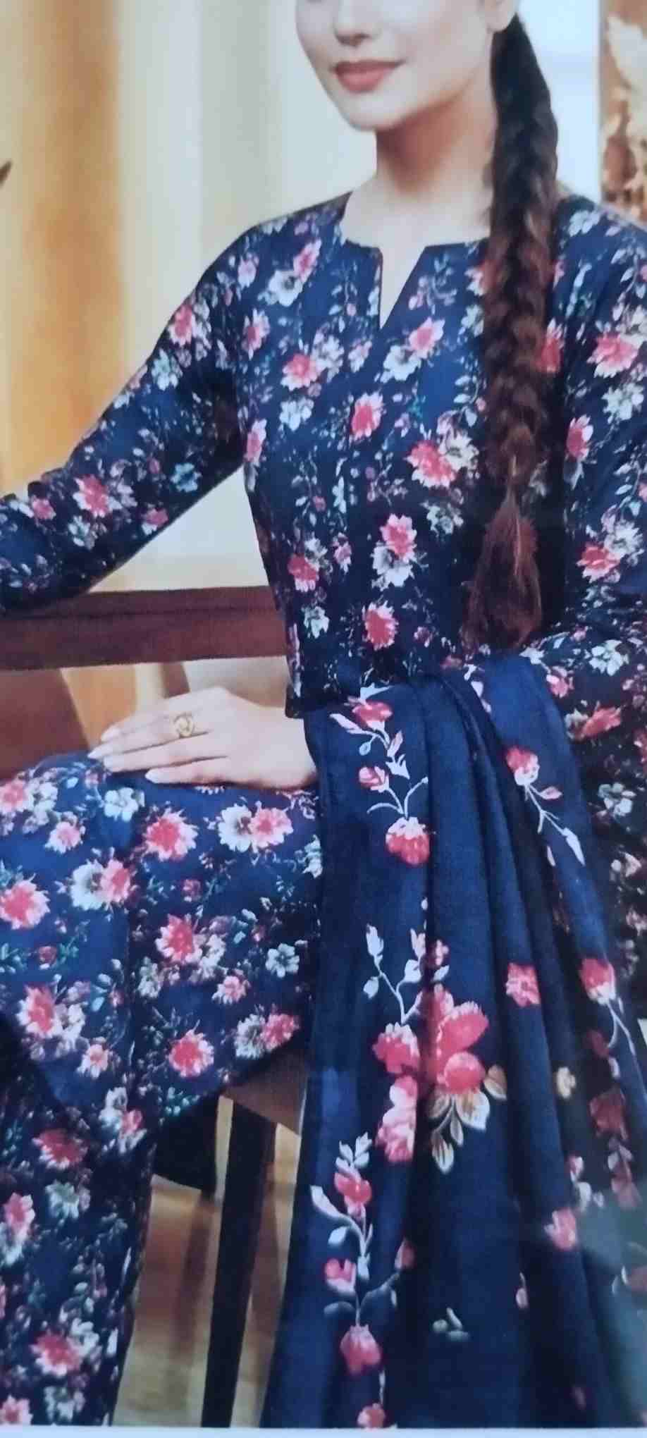 Allover Printed Lawn 3-Piece