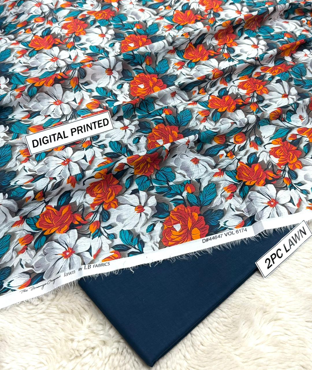 Digital Printed Lawn 2-Piece