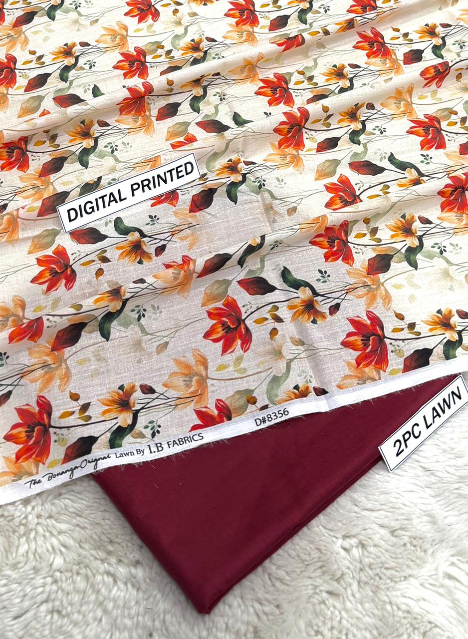 Digital Printed Lawn 2-Piece