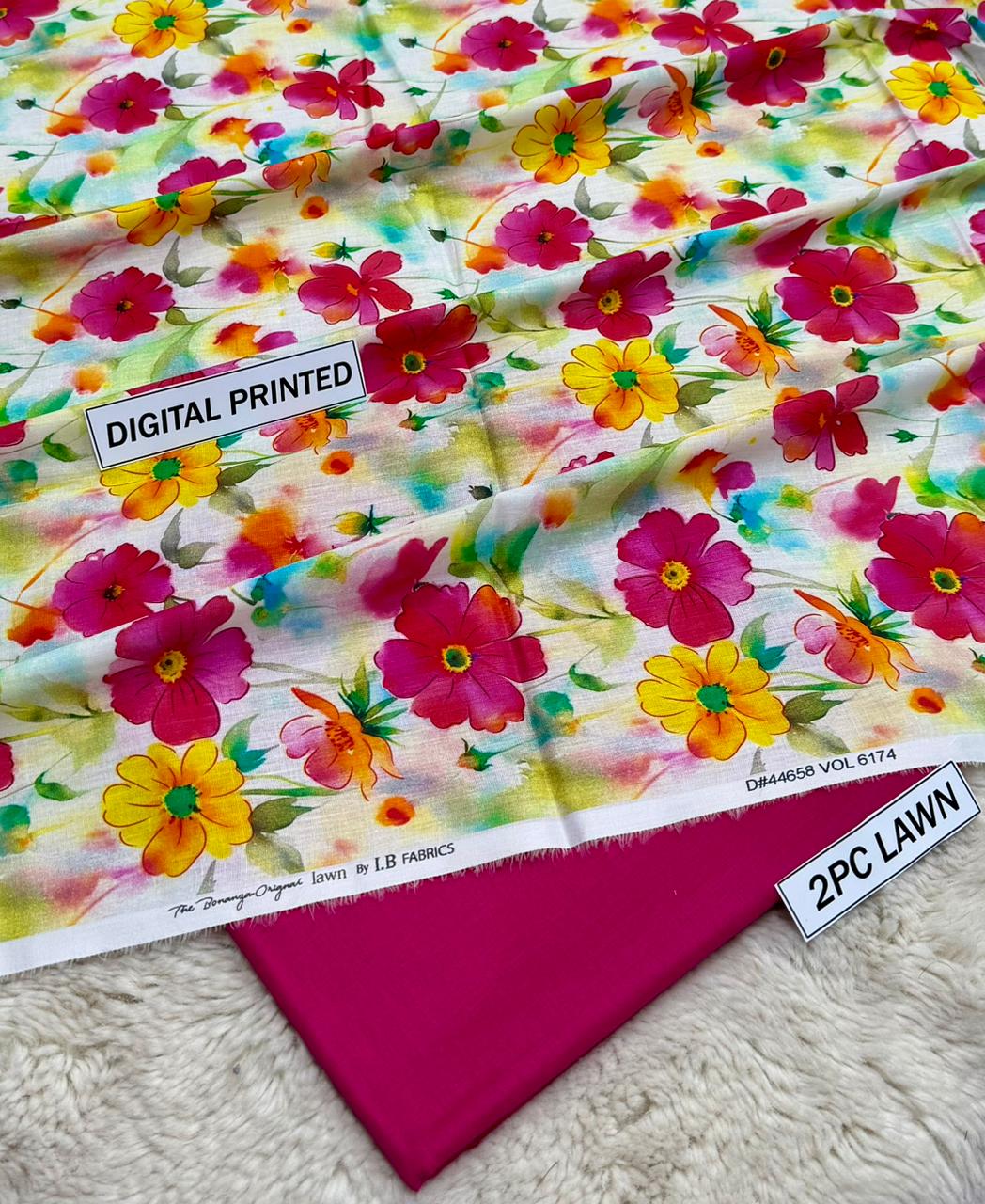 Digital Printed Lawn 2-Piece