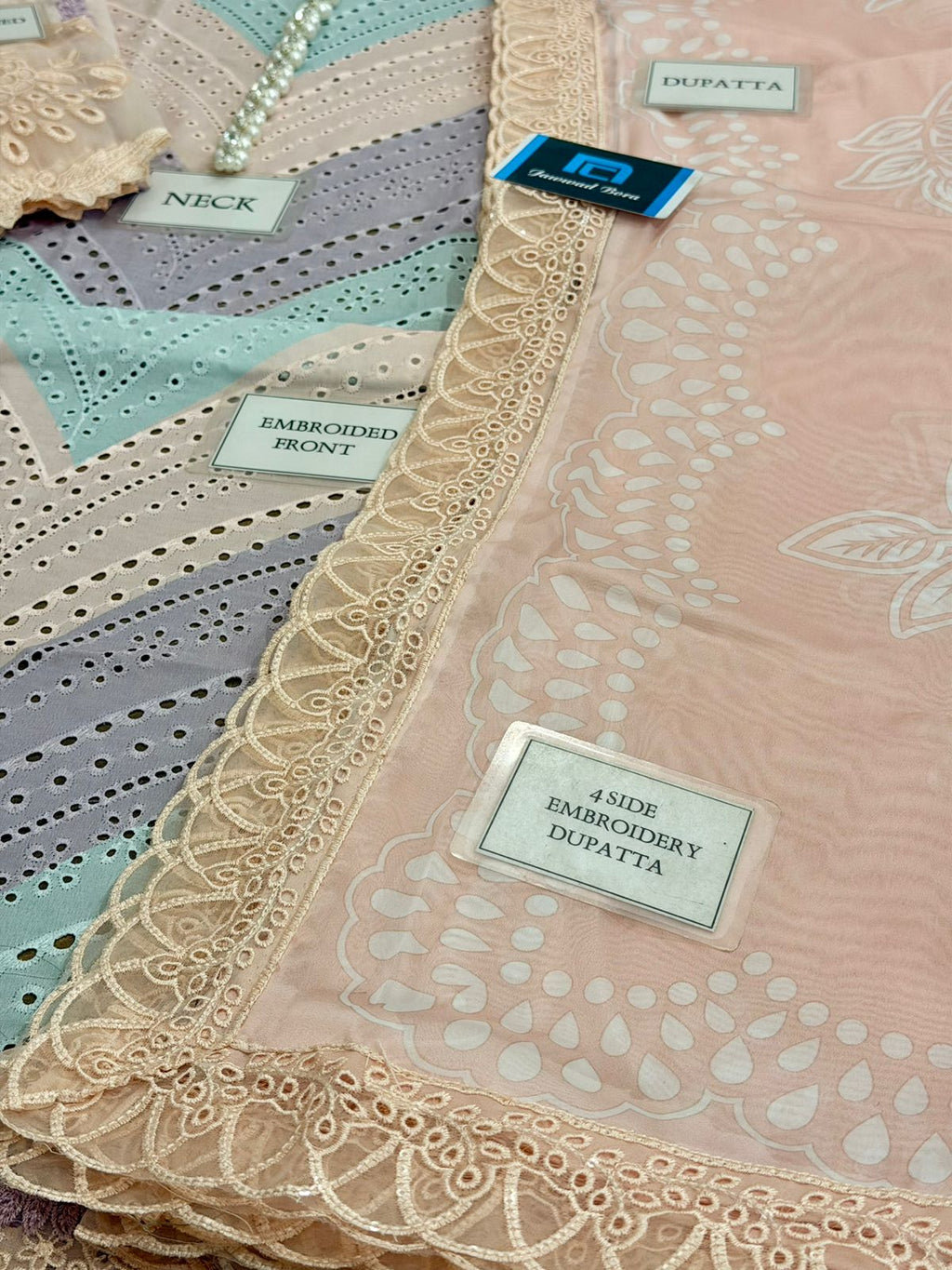 Embroidered Swiss Lawn 3-Piece