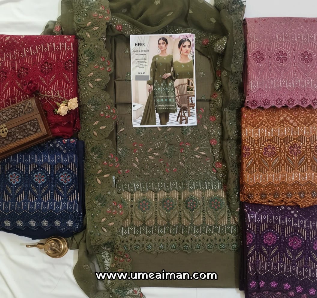 Embroidered Lawn 3-Piece