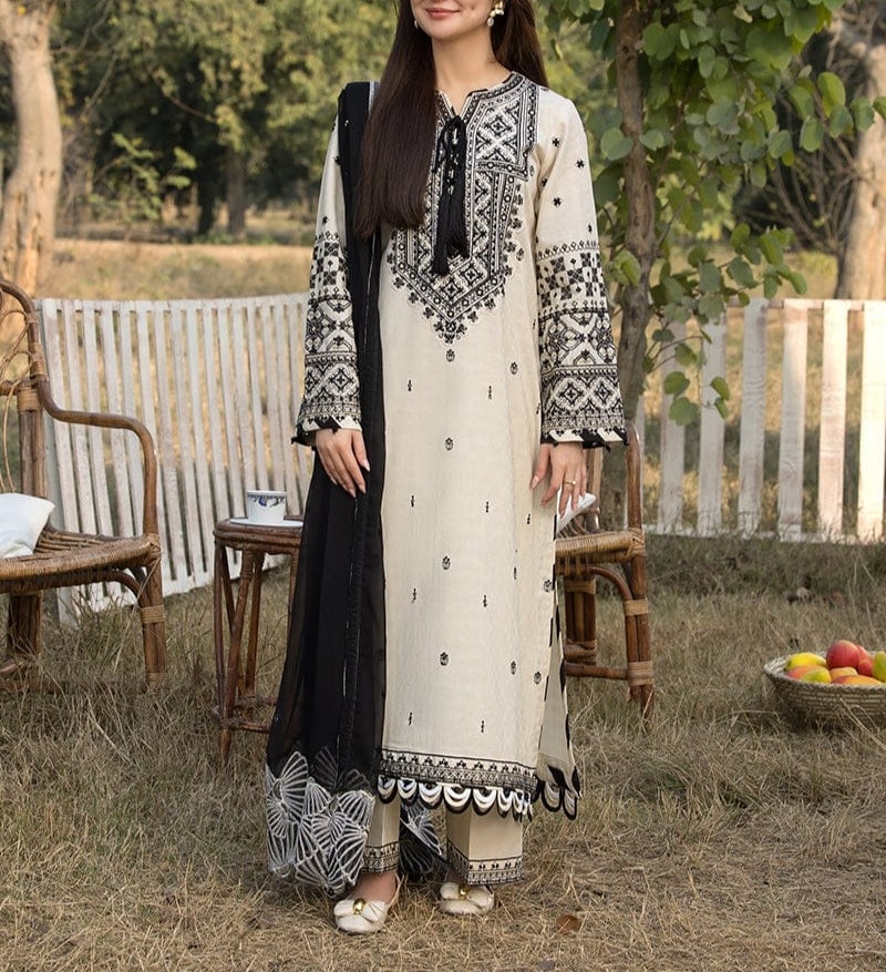 Embroidered Lawn 3-Piece