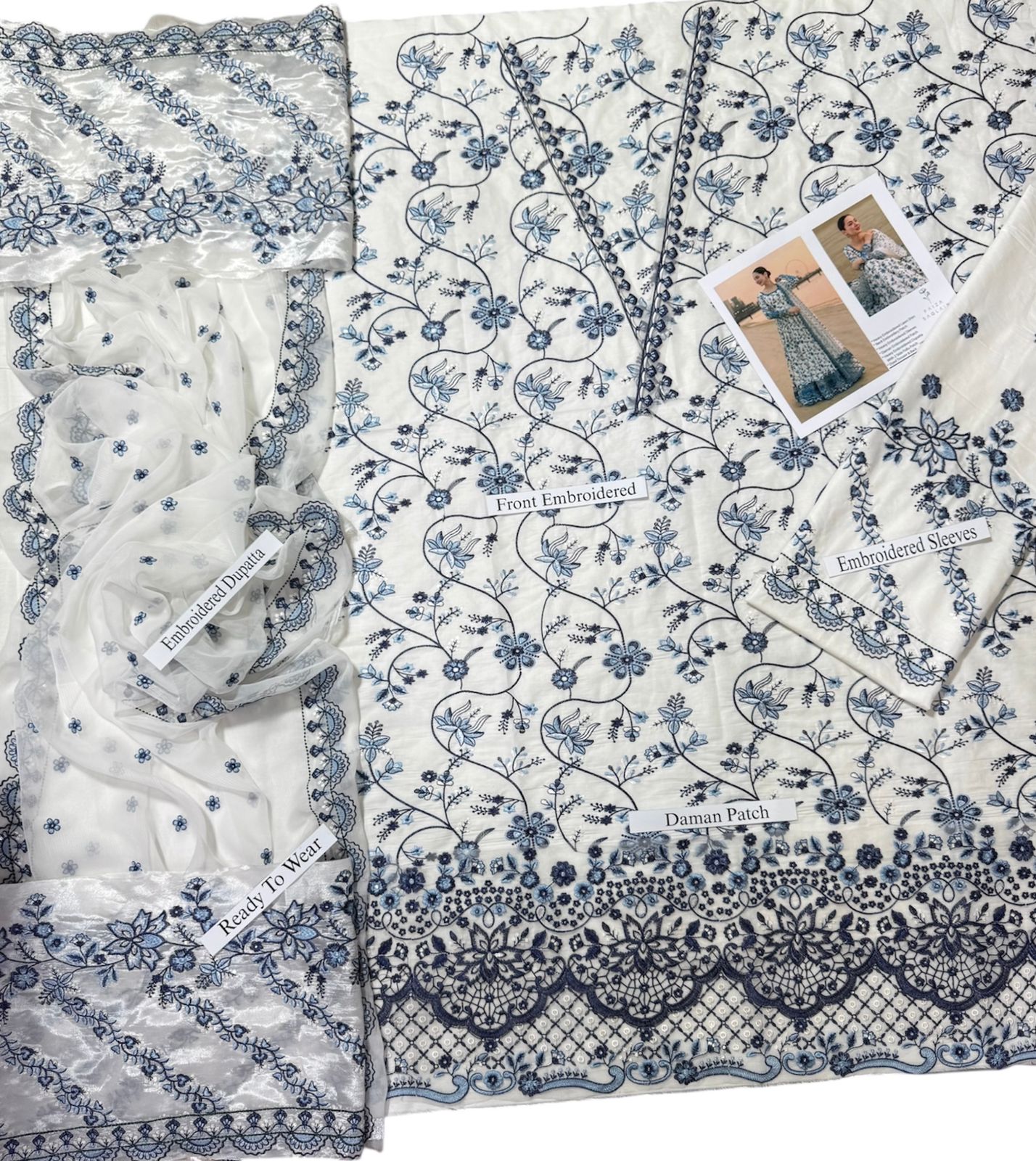 Embroidered Lawn 3-Piece