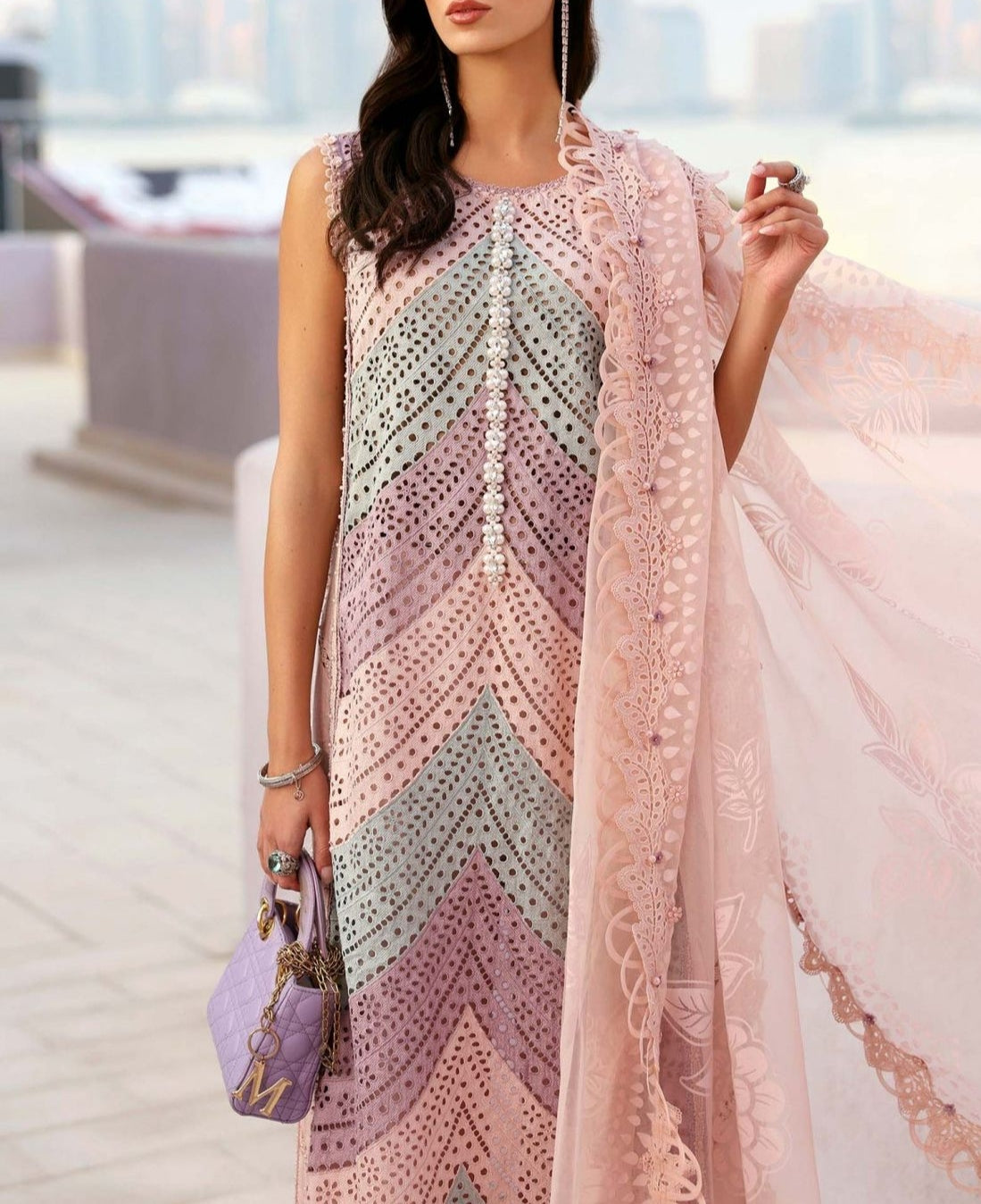 Embroidered Swiss Lawn 3-Piece