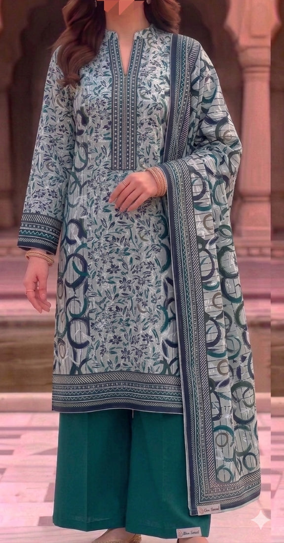 Digital Printed Lawn 3-Piece