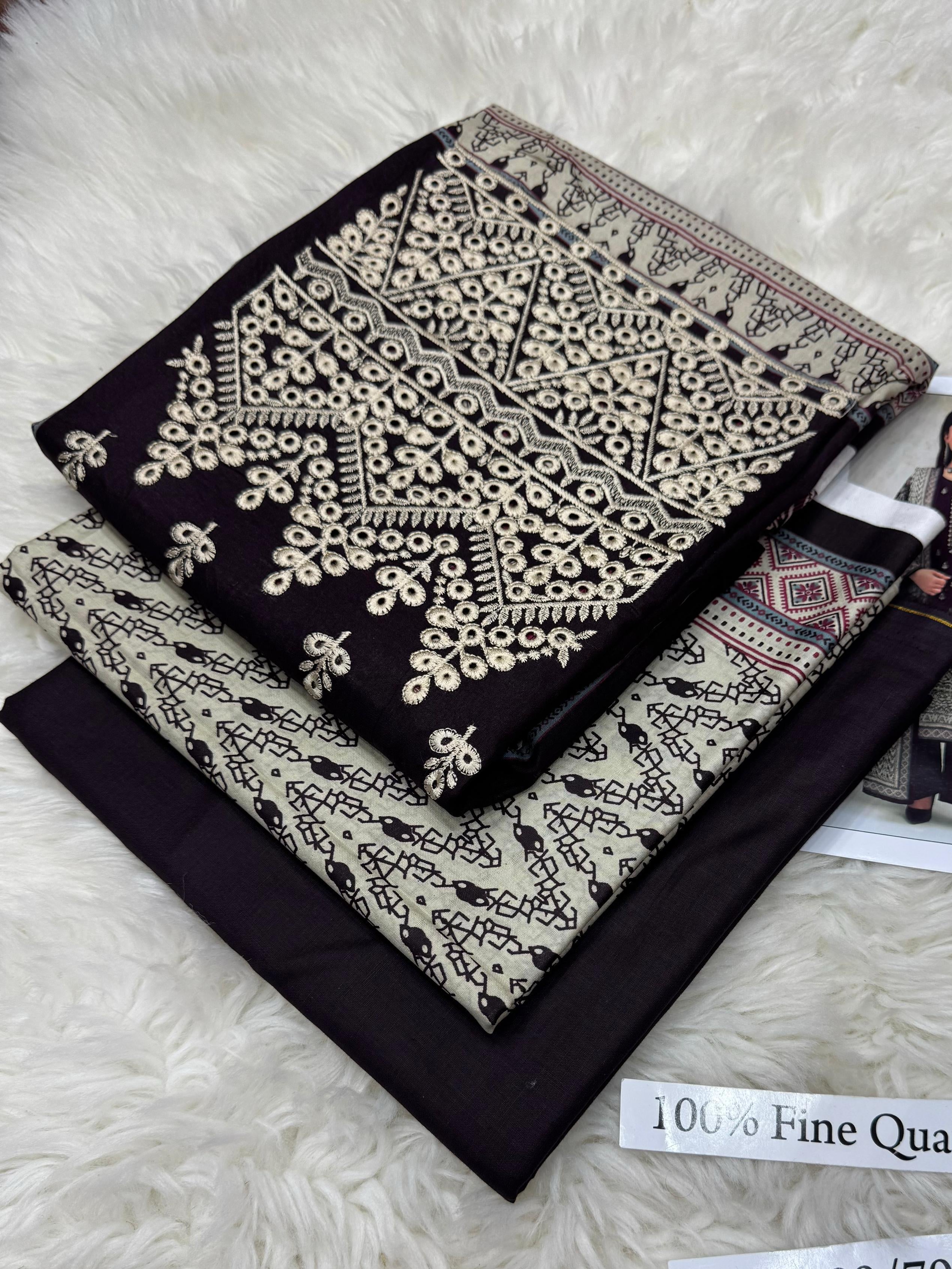 Embroidered Lawn 3-Piece