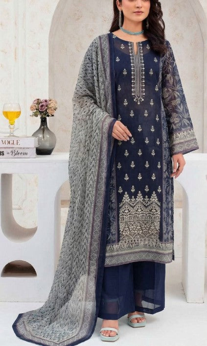 Embroidered Lawn 3-Piece