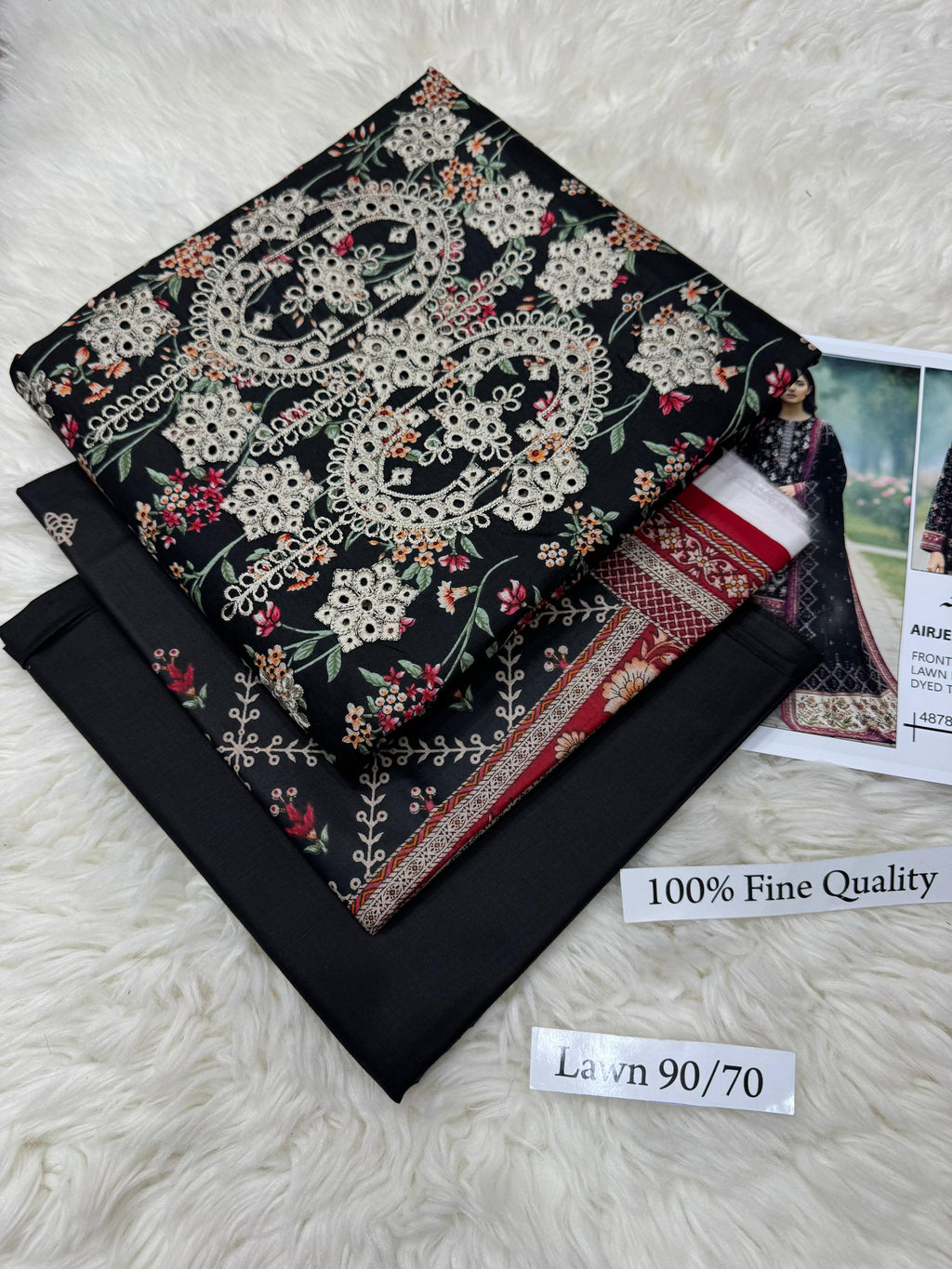 Embroidered Lawn 3-Piece