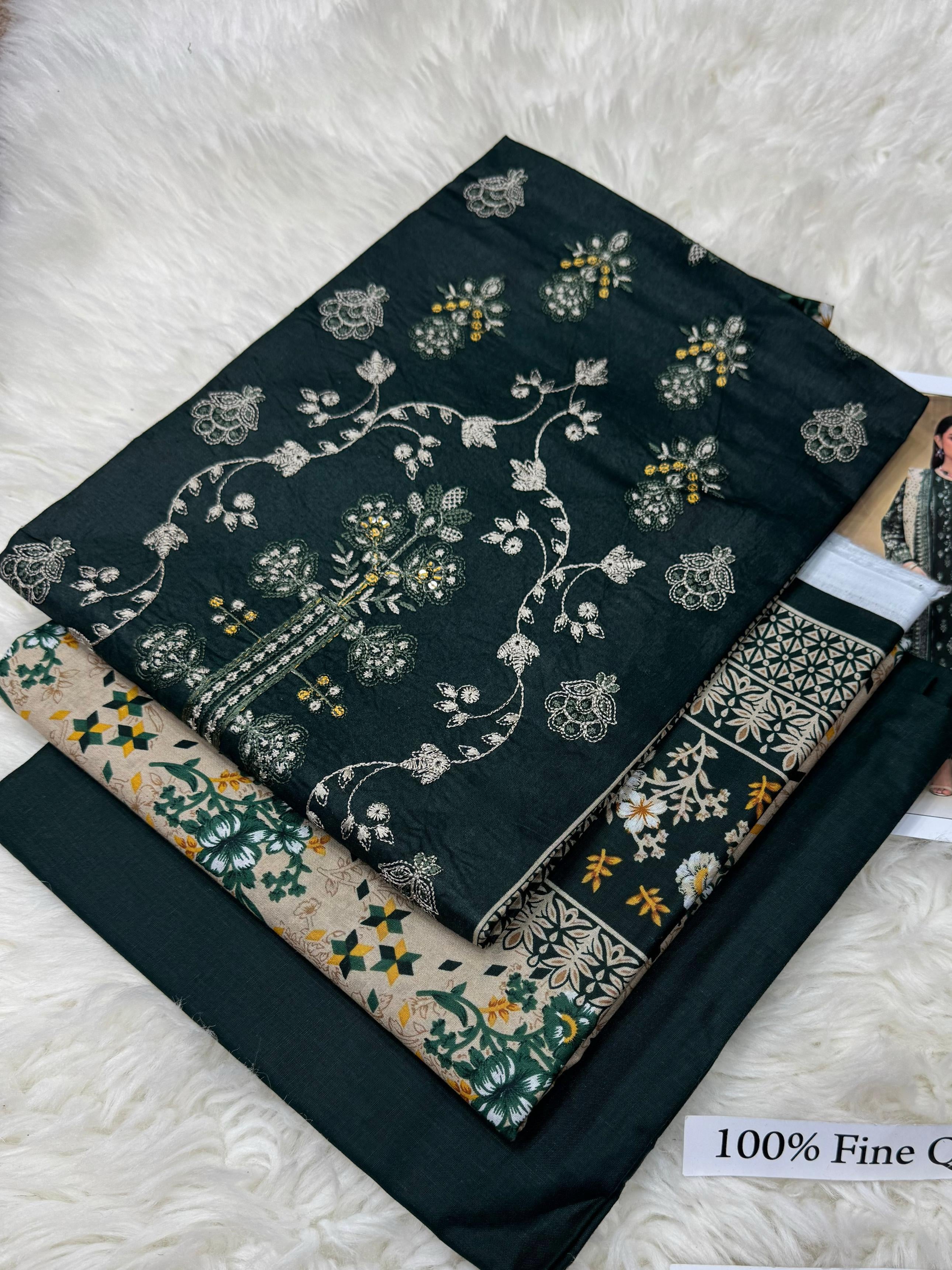 Embroidered Lawn 3-Piece