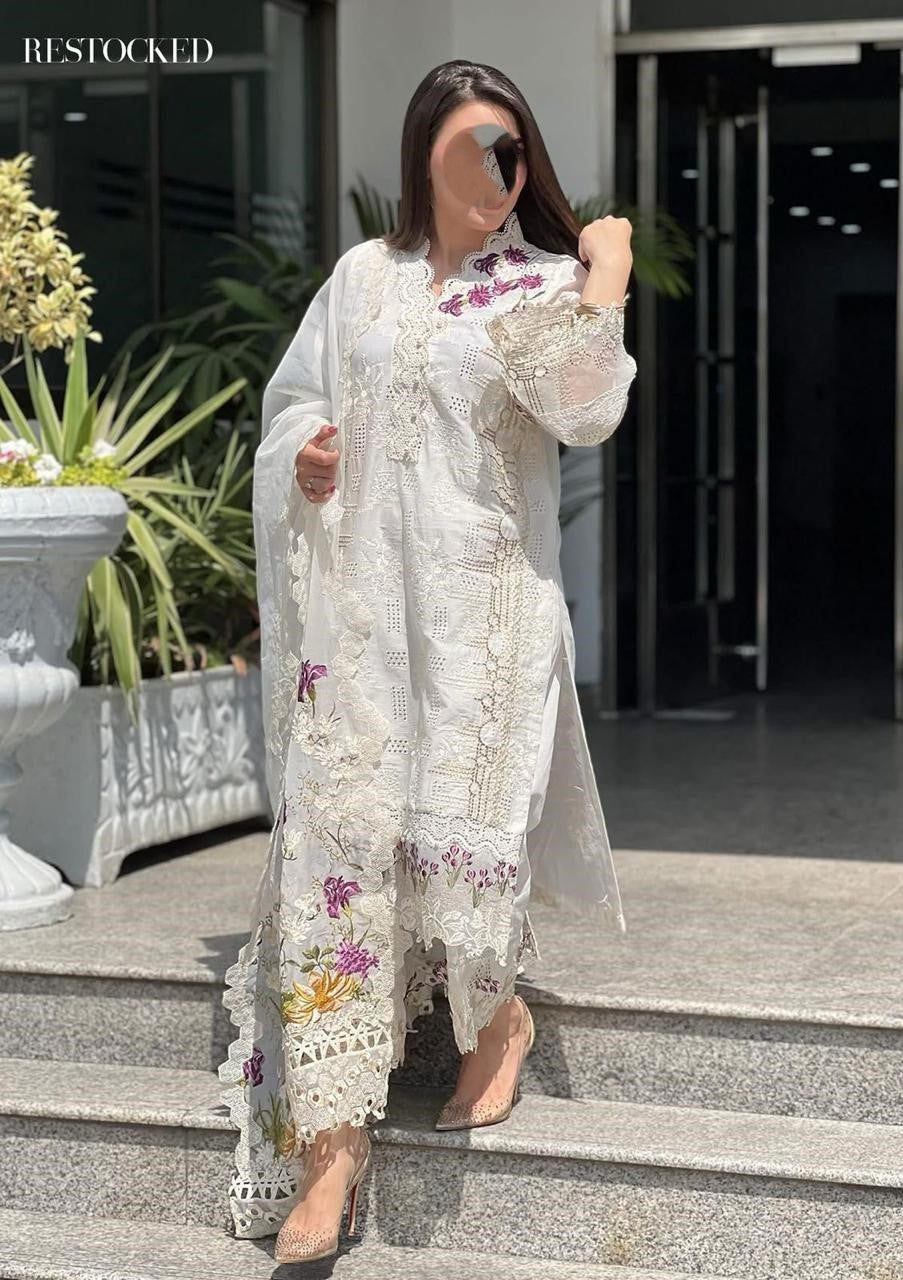 Embroidered Lawn 3-Piece