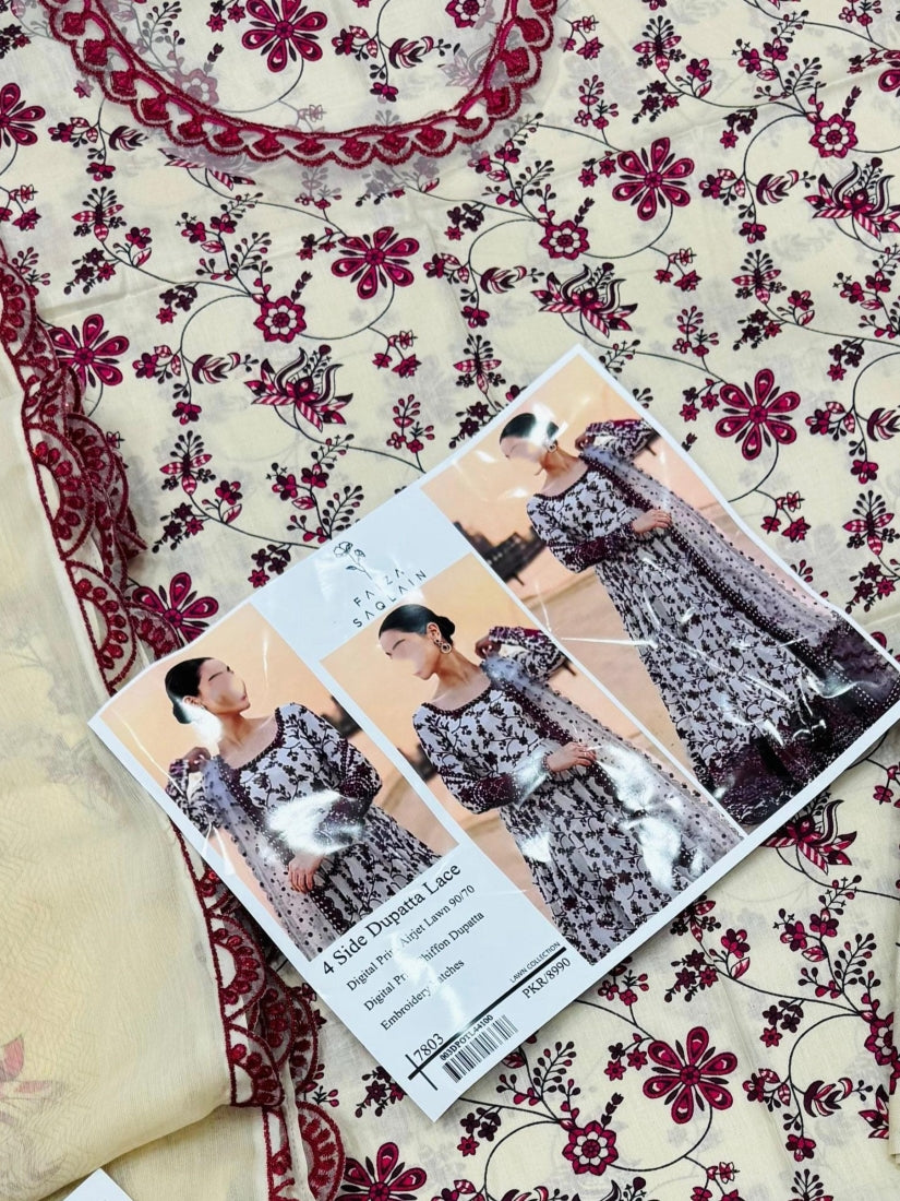 Embroidered Lawn 3-Piece