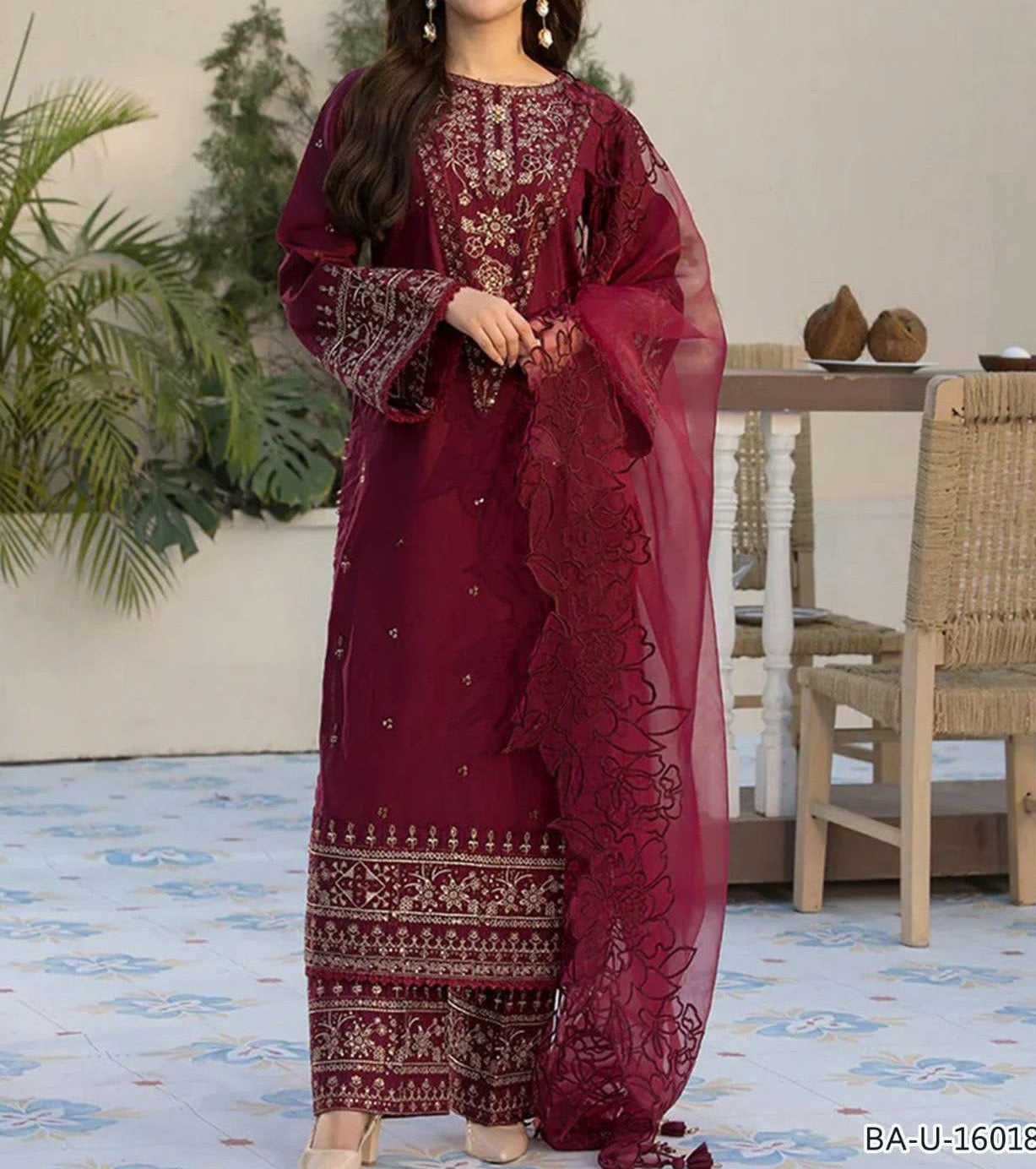 Embroidered Lawn 3-Piece
