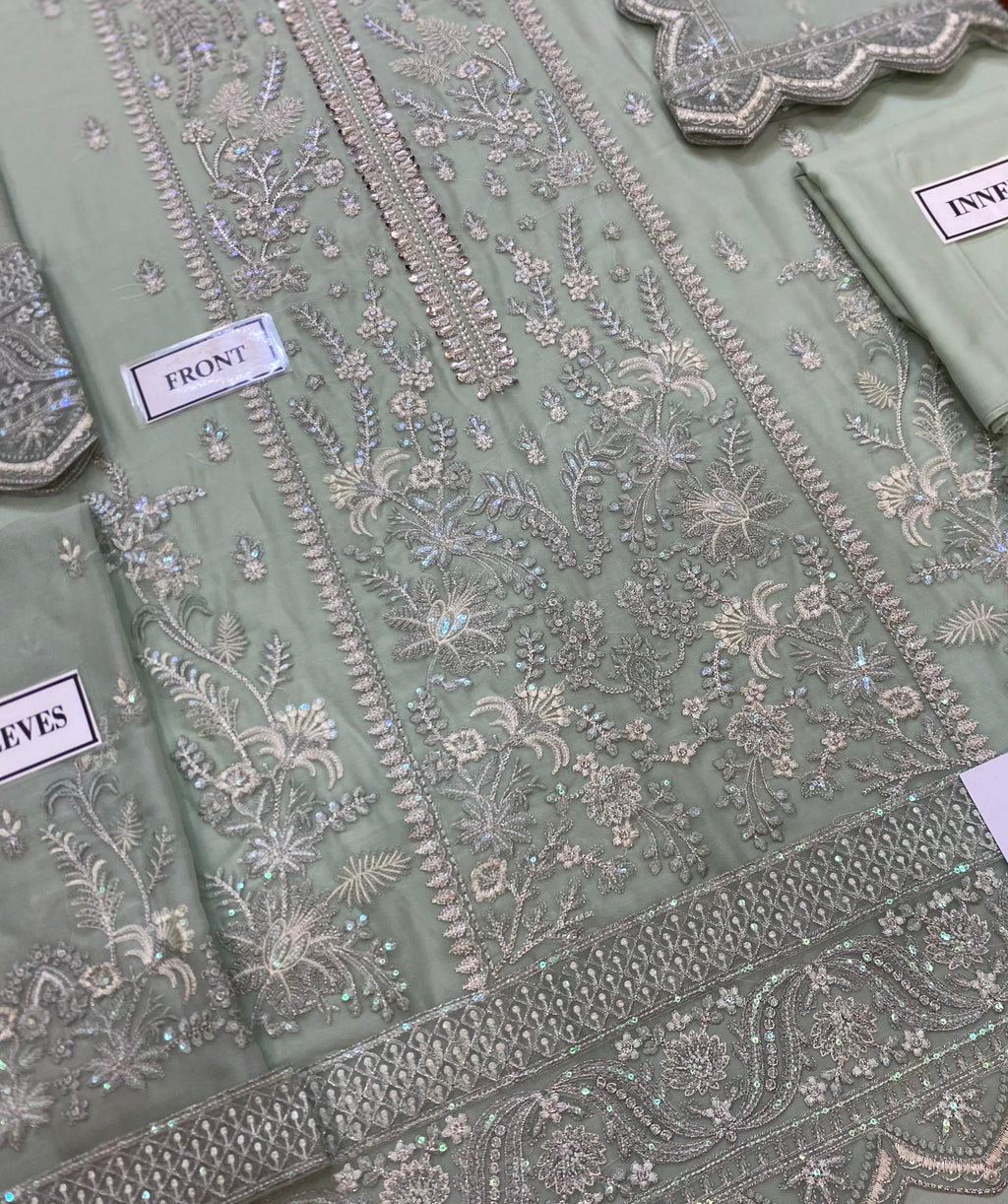 Embroidered Chiffon 3-Piece