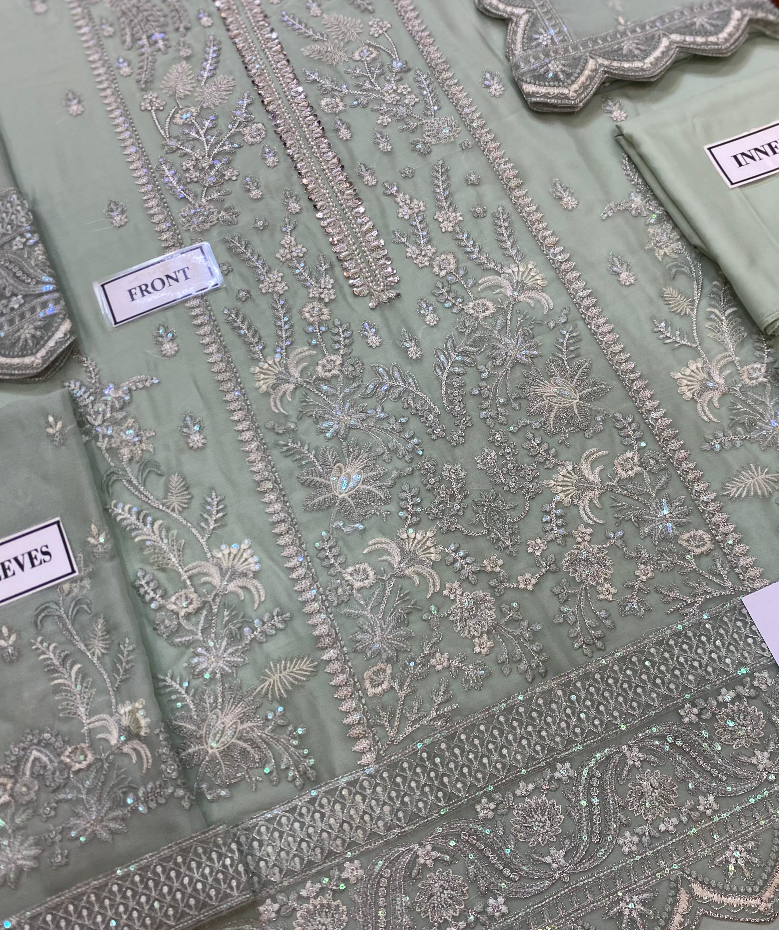 Embroidered Chiffon 3-Piece