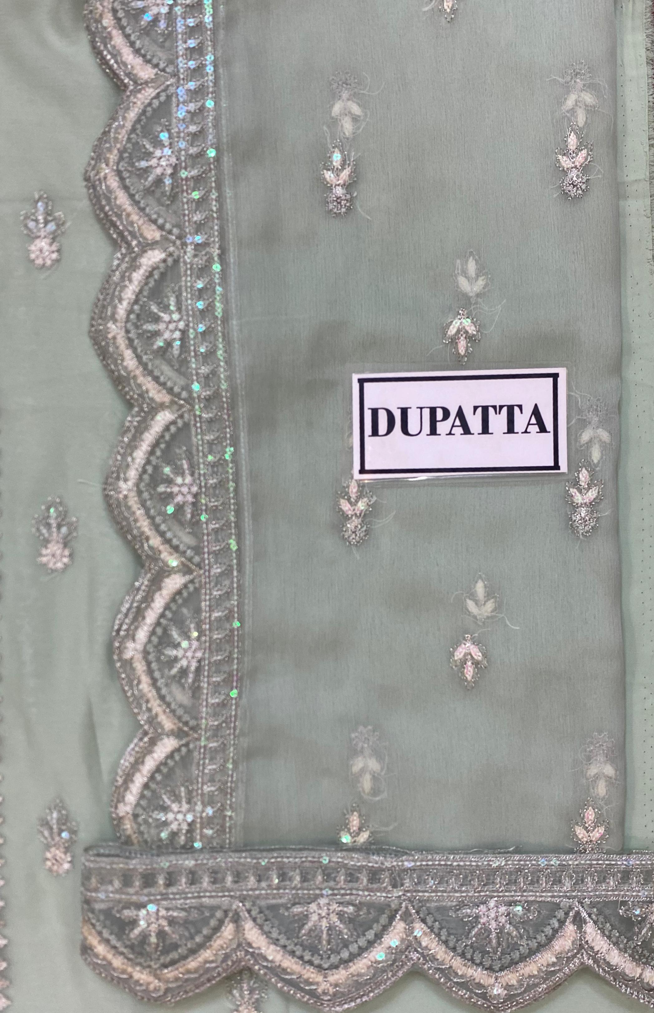 Embroidered Chiffon 3-Piece