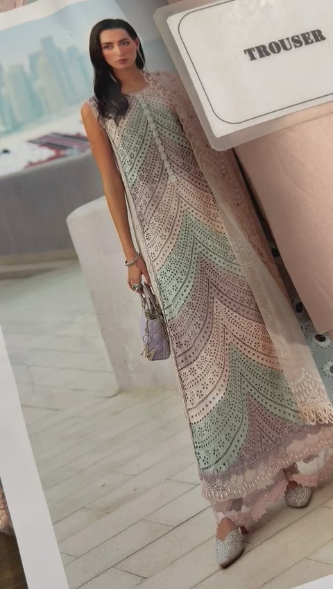 Embroidered Swiss Lawn 3-Piece