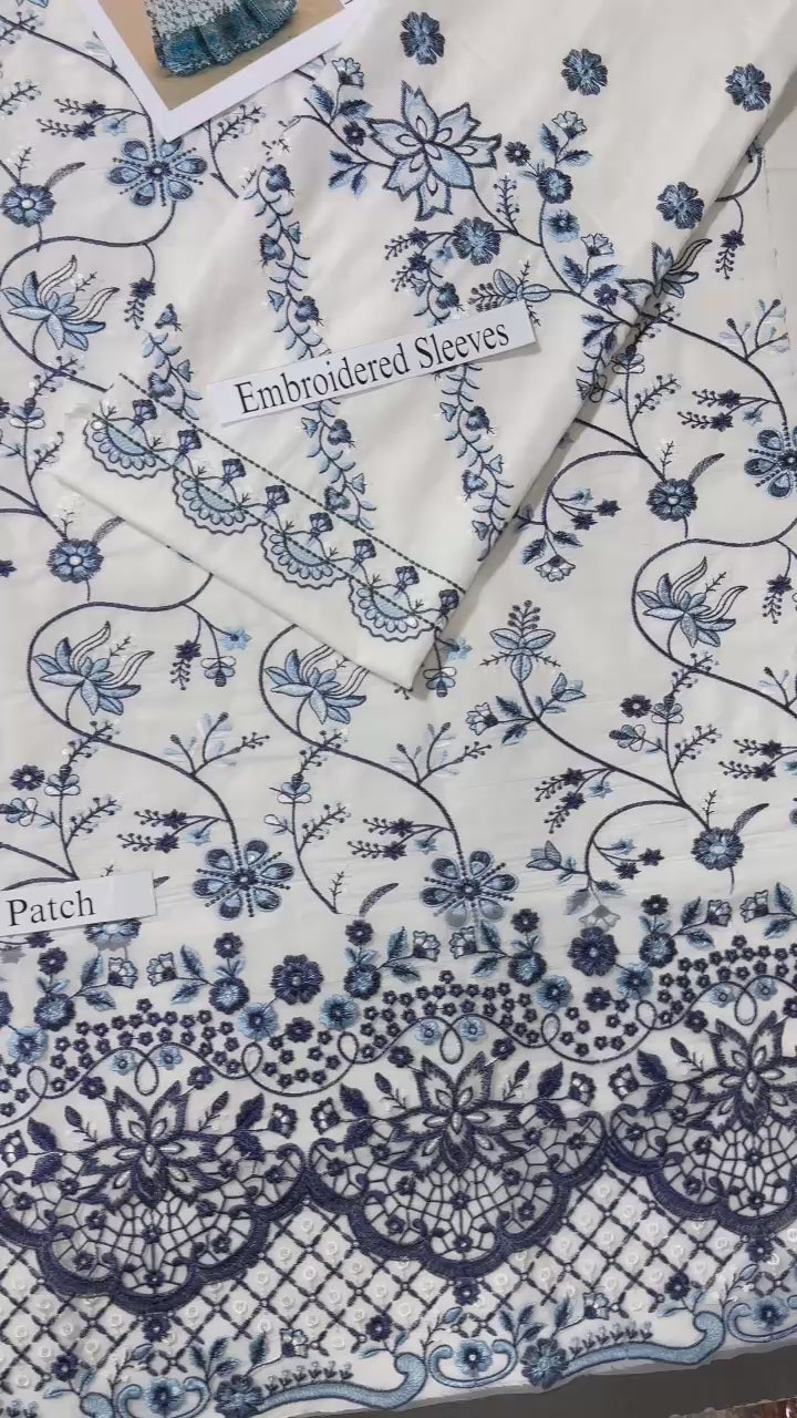 Embroidered Lawn 3-Piece