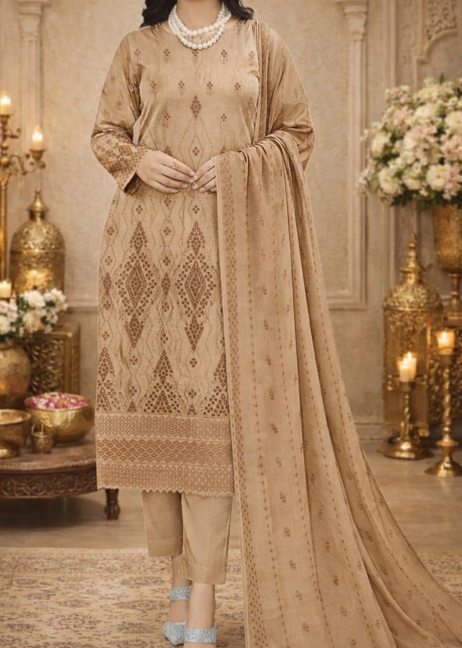Embroidered Lawn 3-Piece