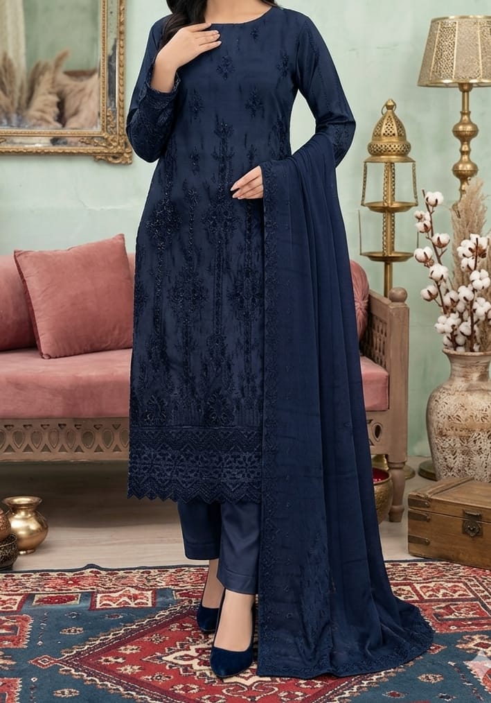 Embroidered Lawn 3-Piece