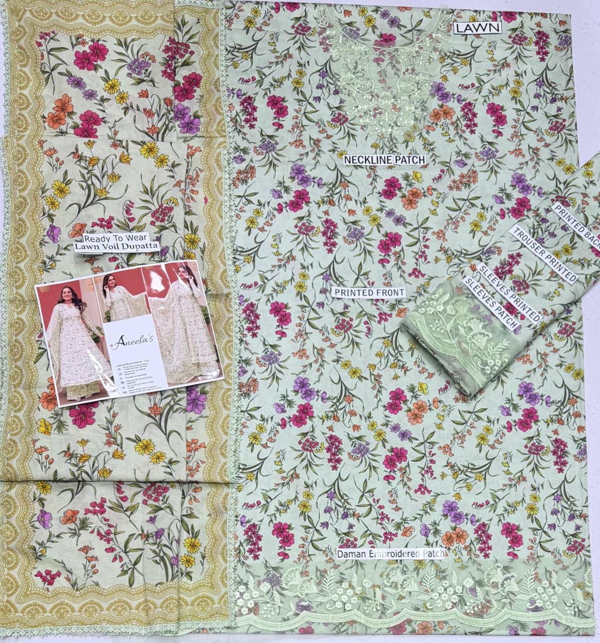 Digital Printed Lawn 3-Piece