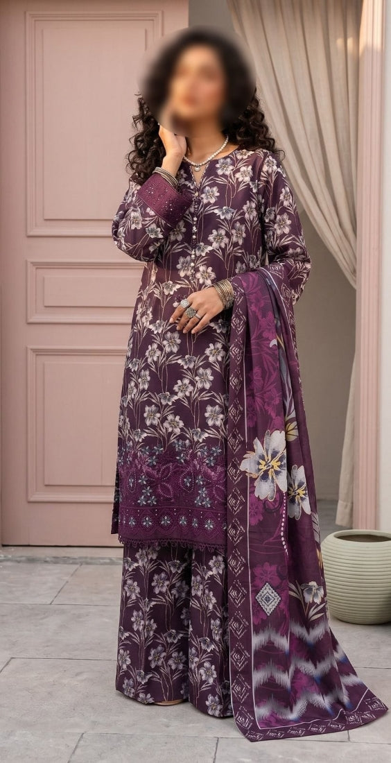 Digital Printed Lawn 3-Piece