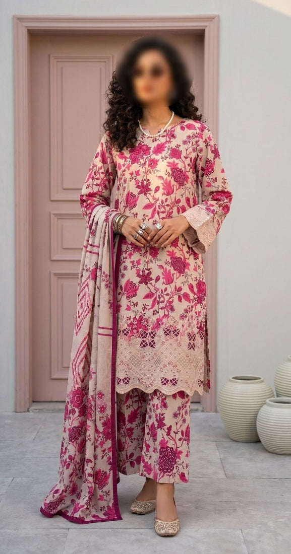 Digital Printed Lawn 3-Piece