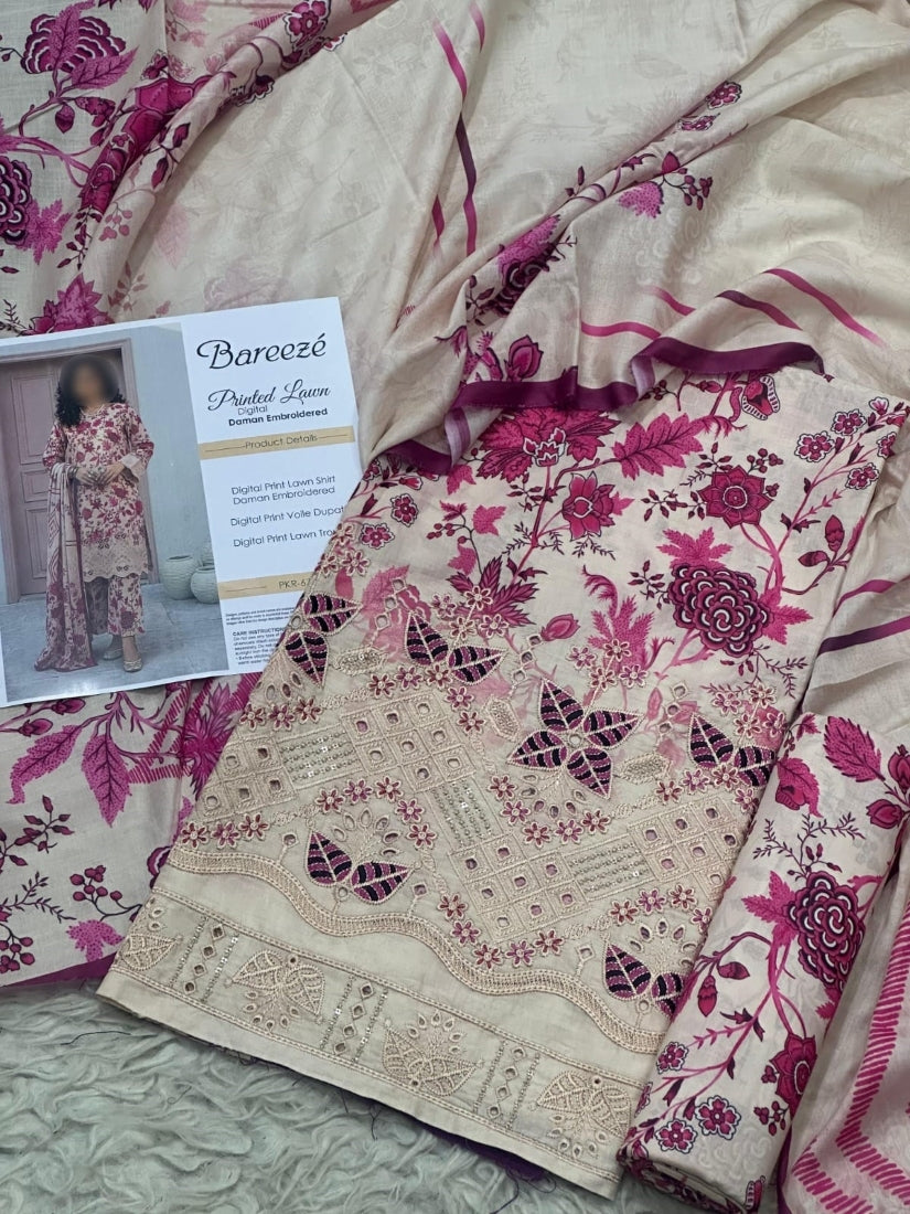 Digital Printed Lawn 3-Piece