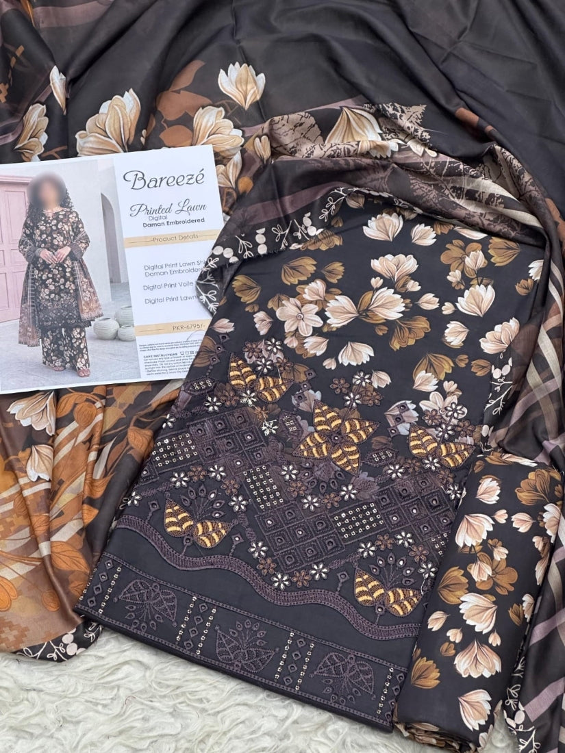 Digital Printed Lawn 3-Piece