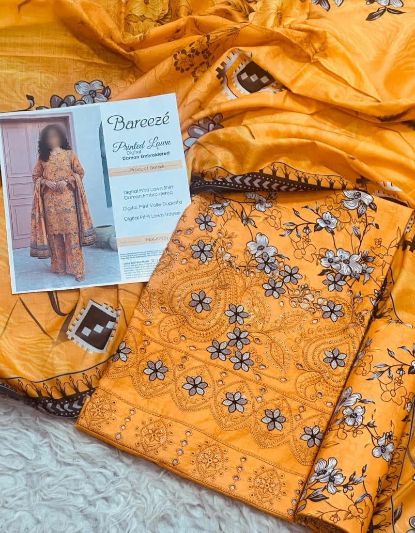 Digital Printed Lawn 3-Piece