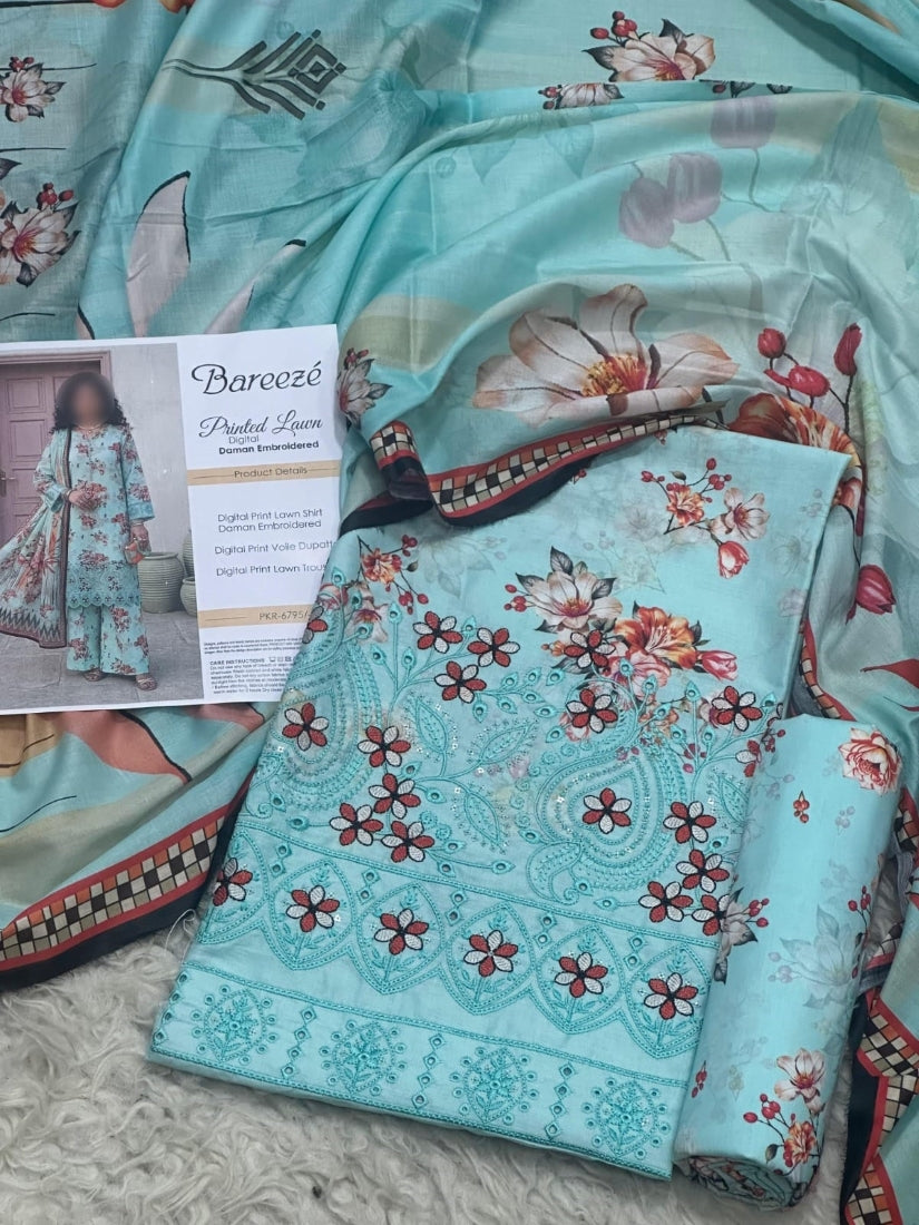 Digital Printed Lawn 3-Piece