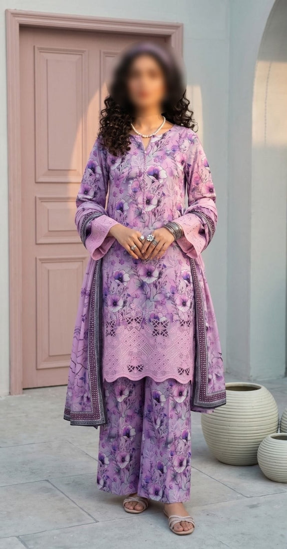Digital Printed Lawn 3-Piece