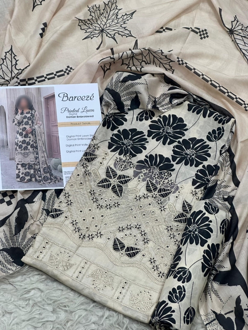 Digital Printed Lawn 3-Piece
