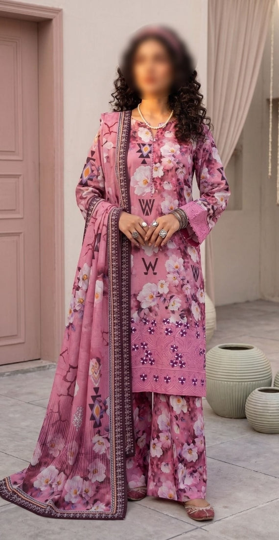 Digital Printed Lawn 3-Piece