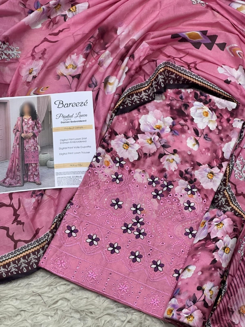 Digital Printed Lawn 3-Piece